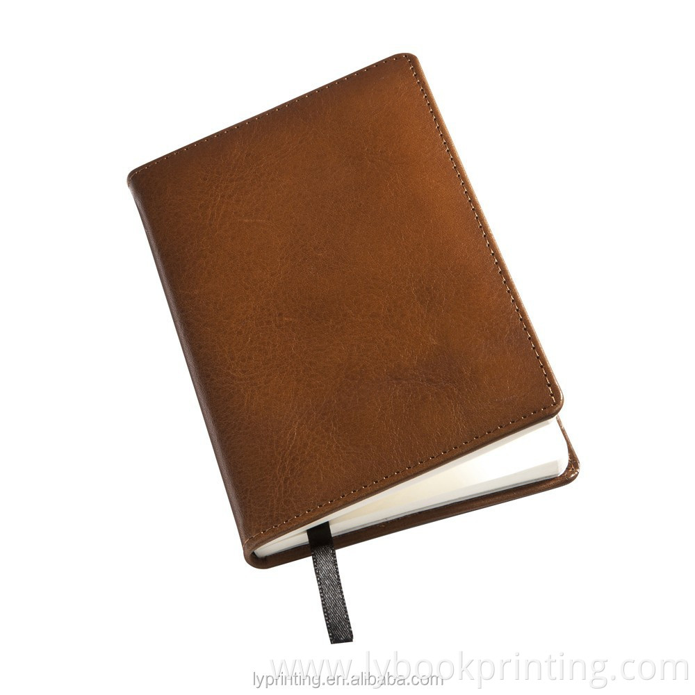 High quality PU leather notebook gift notebook leather diary book printing